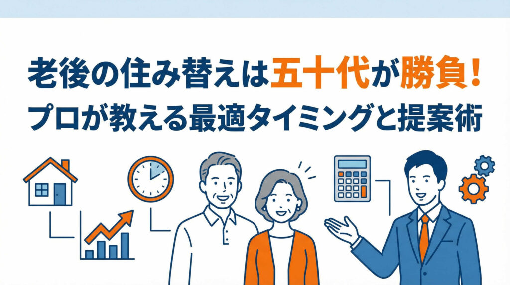 老後の住み替えは五十代が勝負!プロが教える最適タイミングと提案術